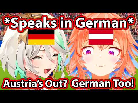 Cecilia and Kiara IRL When Germany and Austria Are Out of the World Cup 【Hololive】