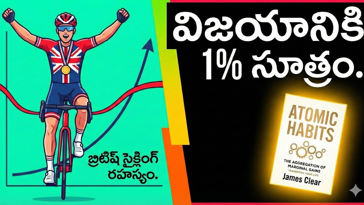 The 1% Rule: British Cycling Success Secret via Atomic Habits || Telugu Inspirational Story