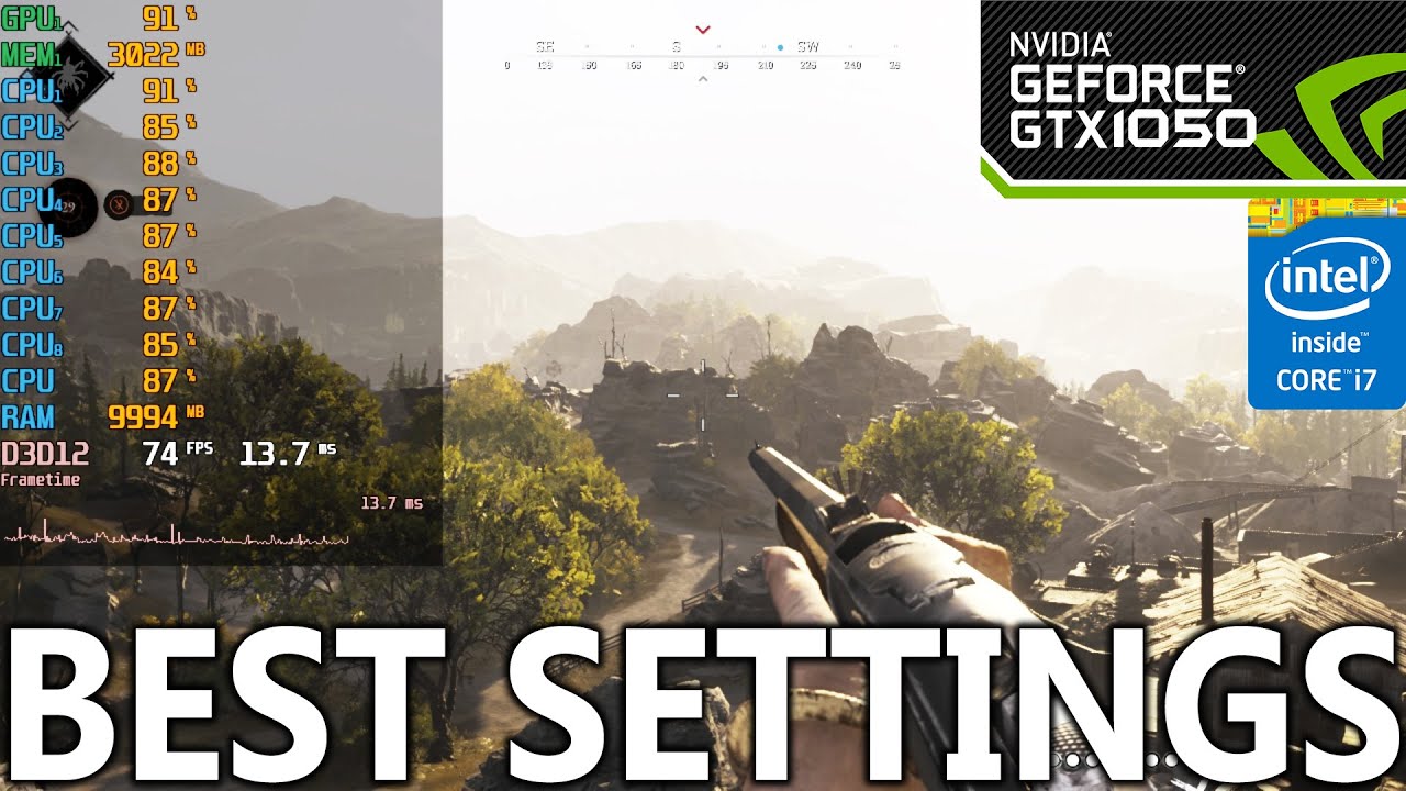 Hunt Showdown 1896 on GTX 1050 | Best Settings | All Settings Tested | 1080p and 720p | 