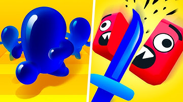 Join Blob Clash 3D vs Sword Cut Run - 1⭐ Freeplay Gameplay Walkthrough Mobile Game