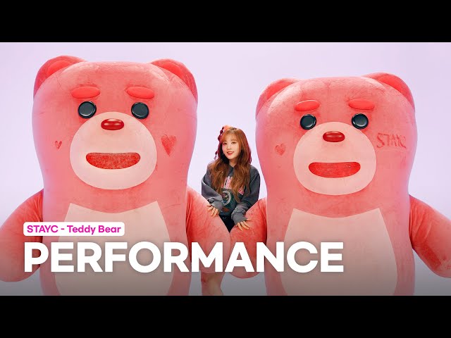 STAYC(스테이씨) 'Teddy Bear' Performance Video With #Bellygom 🧸💖 class=