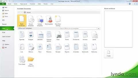 Ms Excel Using Backstage view or the File tab