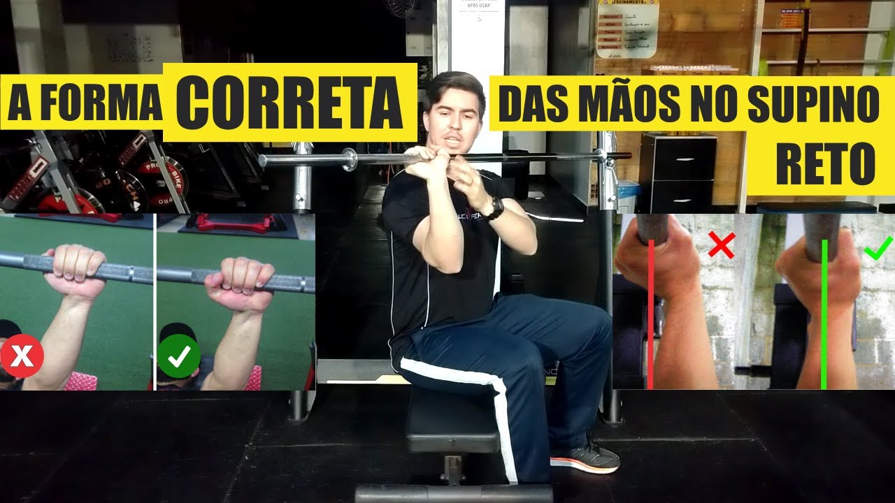 Supino Reto: saiba fazer corretamente aqui!