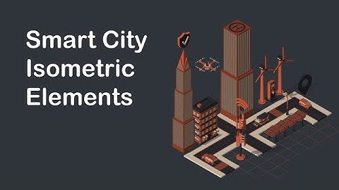 Smart City Isometric Elements After Effects Templates