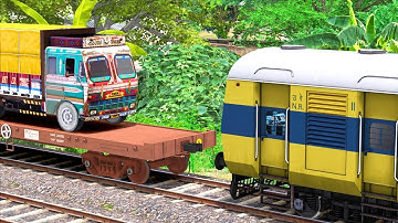 ICF MEMU COUPLING LORRY CONTAINER | BUMPY RAILROAD | RAILWORKS | TRAIN SIMULATOR 2022 | RAILROAD