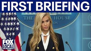 Trump's new press secretary faces reporters for first time