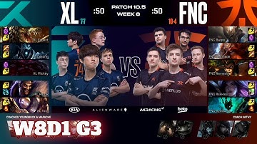 Excel vs Fnatic | Week 8 Day 1 S10 LEC Spring 2020 | XL vs FNC W8D1