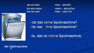 Almanca Mein Dein İyeli̇k Zami̇rleri̇