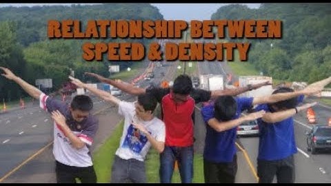 Relationship between speed & density