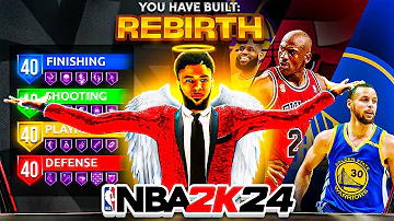 BEST GAME BREAKING REBIRTH BUILD in NBA 2K24! *NEW* DEMIGOD BUILD IN NBA 2K24! Best Build NBA 2K24!