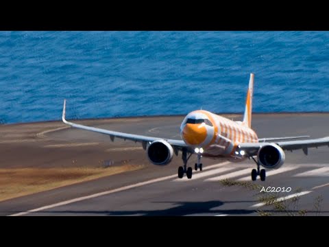 Front Runway Landings | amazing Madeira cluse up runway shots