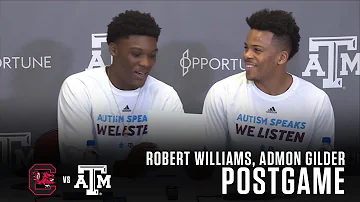 Men's Basketball: South Carolina Postgame | Robert Williams, Admon Gilder 2.3.18