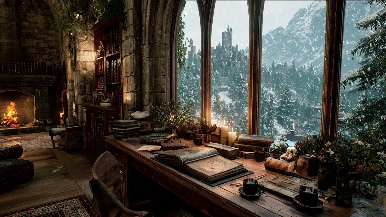 Warm Winter Night in a Place Touched Only by Snow and Silence | Cozy Sounds for Better Sleep