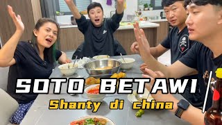 MASAKIN KELUARGA CHINA KU SOTO BETAWI,LIHAT MEREKA MAKAN SAMPE TETES TERAKHIR