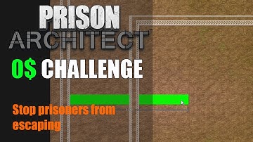 I designed a prison prisoners can not escape from - Prison architect : 0$ CHALLENGE #1