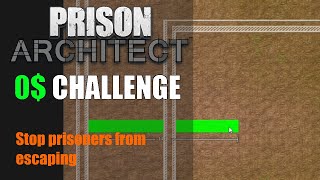 I designed a prison prisoners can not escape from - Prison architect : 0$ CHALLENGE #1 screenshot 4