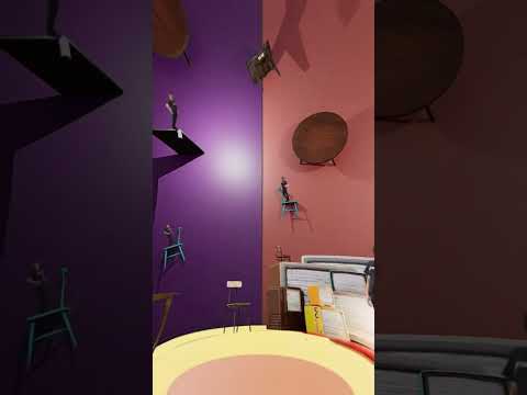 Life is a Table…stuck to a wall #youtubeshorts #dresscolour #3d