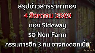 อัพเดทข่าวสาร ราคาทอง 4 สิงหาคม 2569