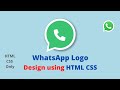 WhatsApp Logo using HTML CSS - VSClass Online | HTML CSS Tutorial #html #css #htmlcss