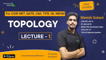 TOPOLOGY 1 | INTRODUCTION TO TOPOLOGY | CSIR NET | GATE | CMI | ISI | NBHM