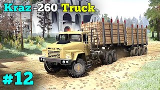 Spintires Mudrunner: Kraz-260 Truck Gameplay | Truck Gameplay 2023