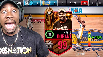 99 OVR FINALS MVP KEVIN DURANT IS NOT HUMAN! NBA Live Mobile 16 Gameplay Ep. 127