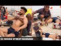 ASMR 2$ | INDIAN STREET BARBERS Epic Massage Techniques @ Varanasi | Street Barber Chamunda