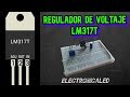 Regulador de voltaje LM317T. Conexión y funcionamiento.