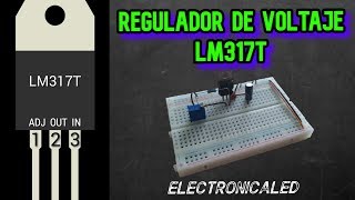 LM317T voltage regulator. Connection and operation.