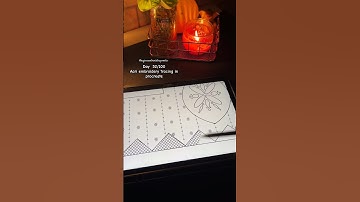 Day 52/100 of aari tracing designs #aariworktracing #aariwork #aariembroidery