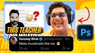 Make thumbnails like Tanmay Bhat ! | Meme Review Thumbnails in Photoshop