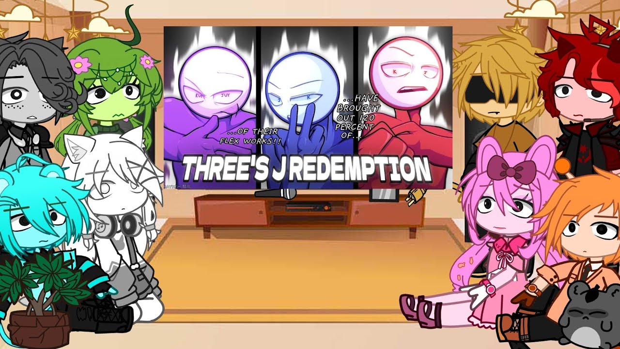 Sprunki Incredibox React To KJ / JK / KUYJUY Battle Animated II Gacha Club 🐰