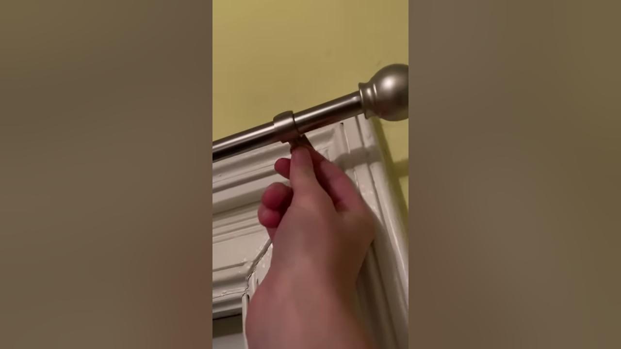 how to tighten the screw on the curtain rod YouTube