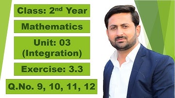 2nd Year Math Ch 03 Exercise 3.3 Question No 9, 10, 11, 12
