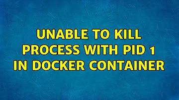 Unable to kill process with PID 1 in docker container