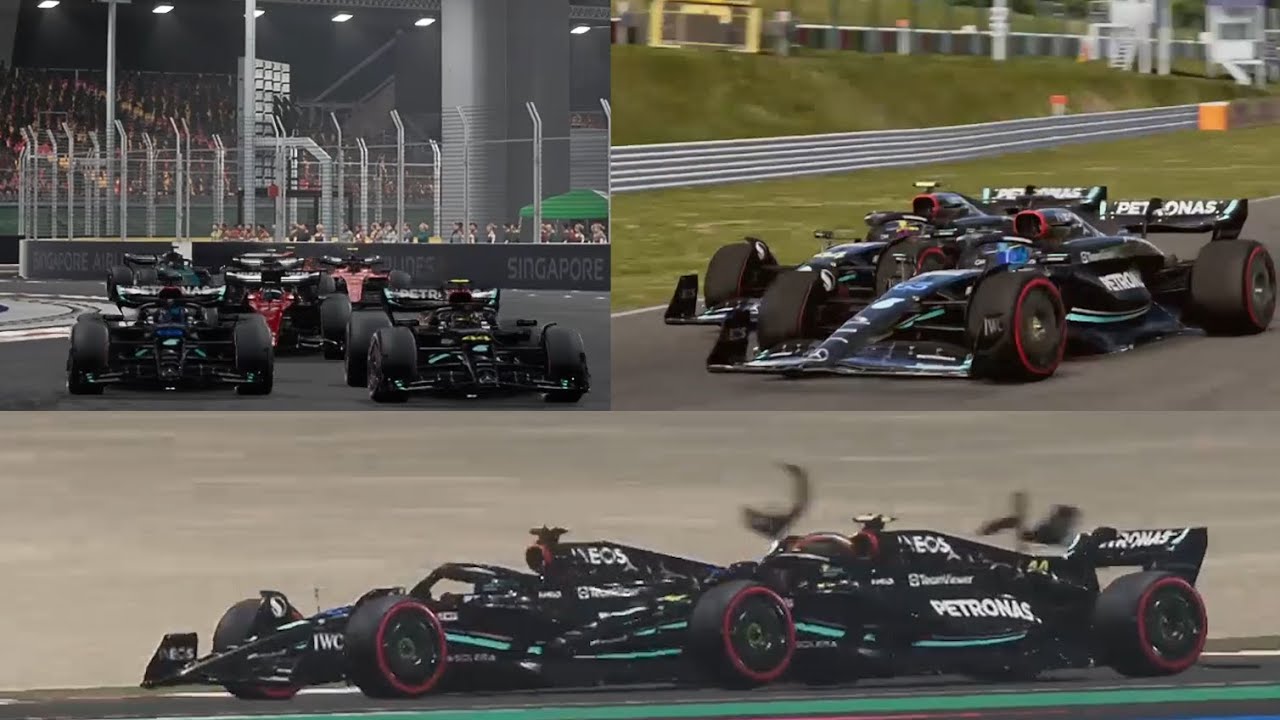 Night Of Slipstream! Mercedes Va Trop Loin! F1 23 Mod Nascar My Team