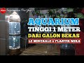 Aquarium dari galon le mineral  how to make an aquarium from gallons