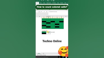 Count colored cells in Excel l Colour cell count in excel l Techno Online #excel #technoonline #tips