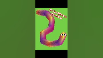 Adobe Illustrator 2025 - How to Create a Realistic 3D Fur Effect in Illustrator| 3d Fluffy Cartoon