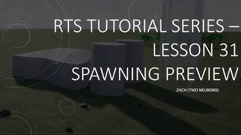 5.31 Spawning in Preview [UE4 - RTS Tutorial]
