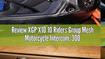 Review XGP X10 10 Riders Group Mesh Motorcycle Intercom, 3000m Motorcycle Bluetooth Headset V5.3 wit