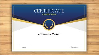Certificate Design In Corel Draw Corel Draw Main Certificate Bananay Ka Tariqa