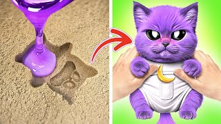 OH NO! This Is Body SWAP With My Kitten! *Amazing Crafts and Fidgets From My Cat*