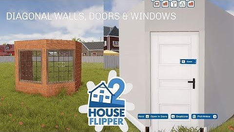 House Flipper 2 / Diagonal walls,Doors & Windows (Tutorial) / PS5