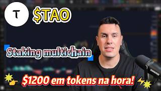 Stake $TAO hoje — Bittensor de farming que entregam