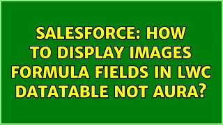 Salesforce: How to display images formula fields in LWC datatable not AURA?