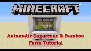 Minecraft Automatic Sugarcane Farm