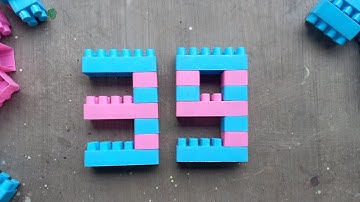 Satisfying diy Number Thirty-nine / ASMR Building blocks lego