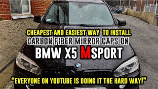 EASIEST WAY TO REPLACE MIRROR CAPS ON BMWs | BMW X5 M Sport