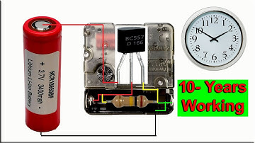 3.7v to 1.5v Circuit for any Wall Clock, Lifetime battery for Analog Clock, 3.7v to 1.5v Converter